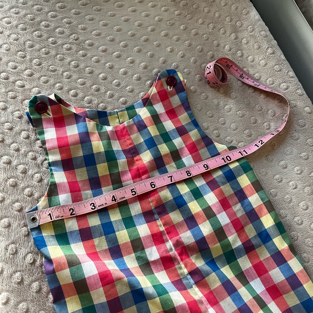 baby gingham romper - Picture 4 of 5